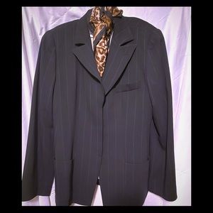 Armani Black light pinstripe blazer